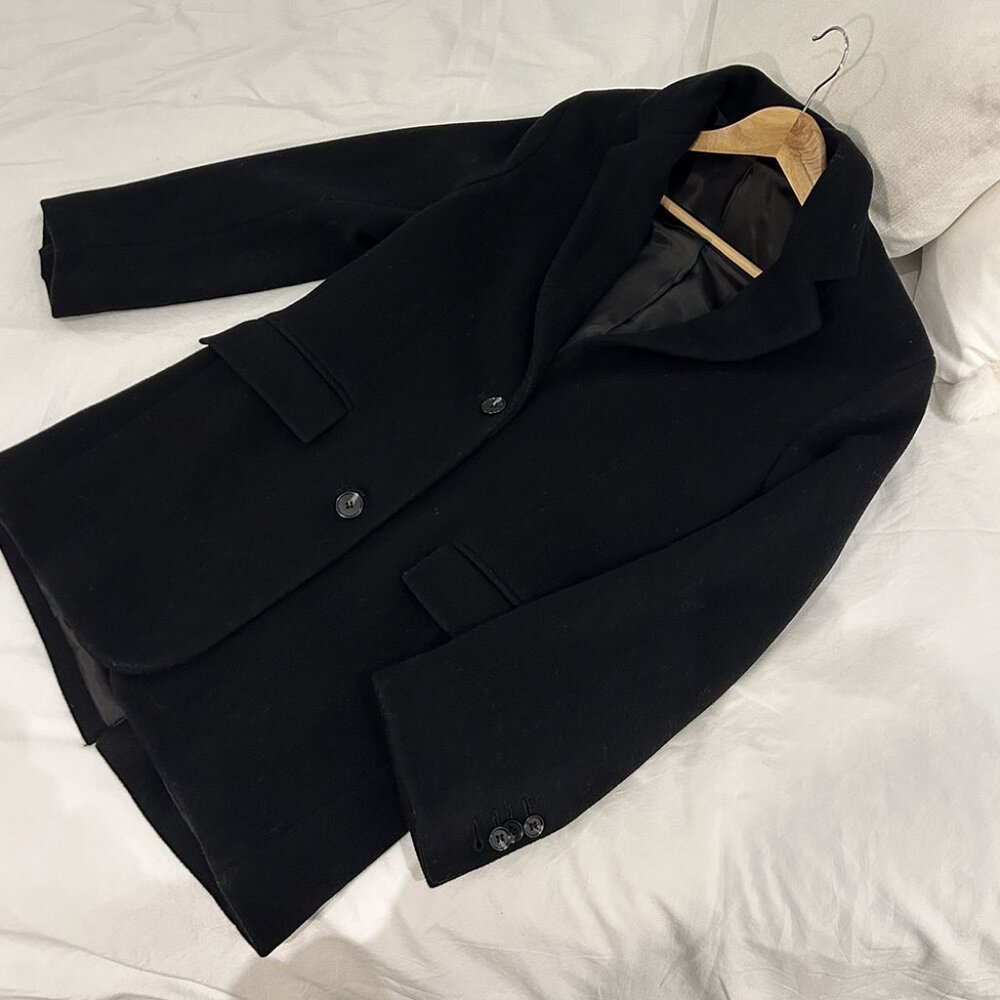 &OtherStories Oversized Straight Wool Blazer in Black 32 - Picture 2 of 13